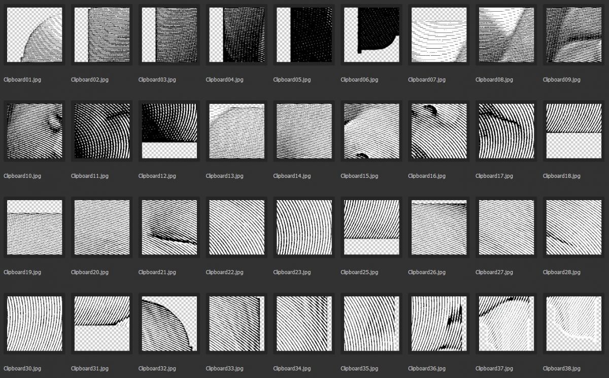 Mosaïque gravure